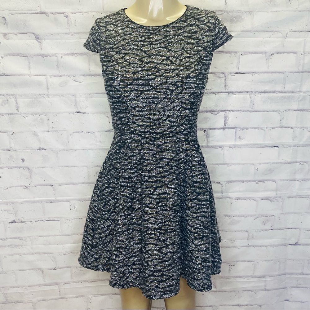 Wells Grace sparkly dress with cap sleeves